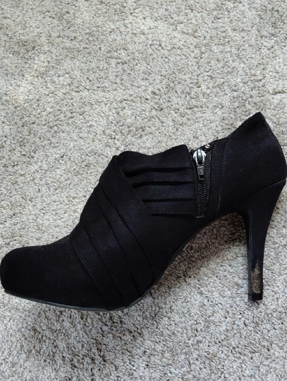 Mossimo Supply Co. Black Suede Ankle Booties